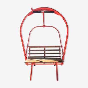 Vintage chairlift seat