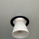 Postmodern Helestra Leuchten pendant light in opaline and frosted glass