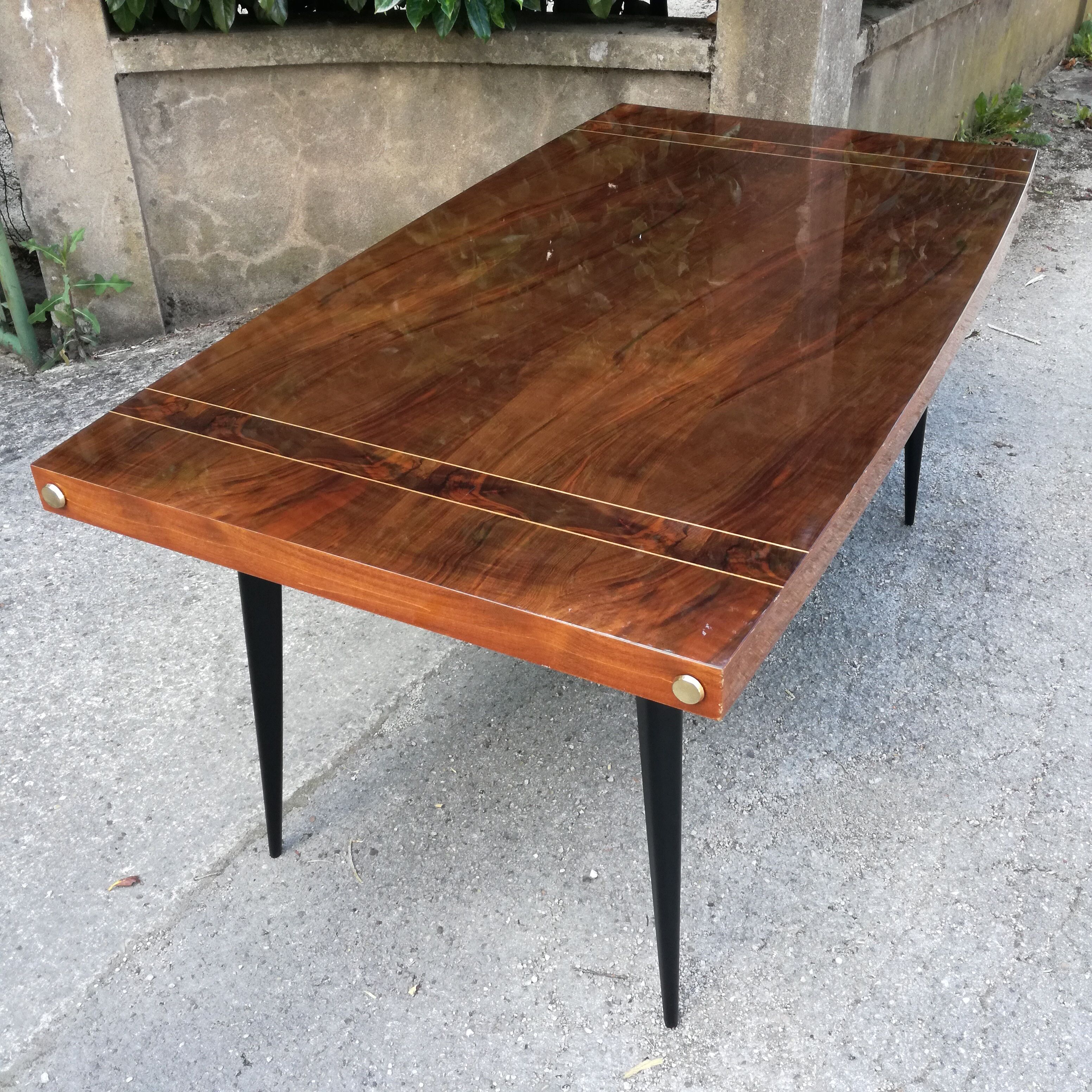 Walnut table 1950s