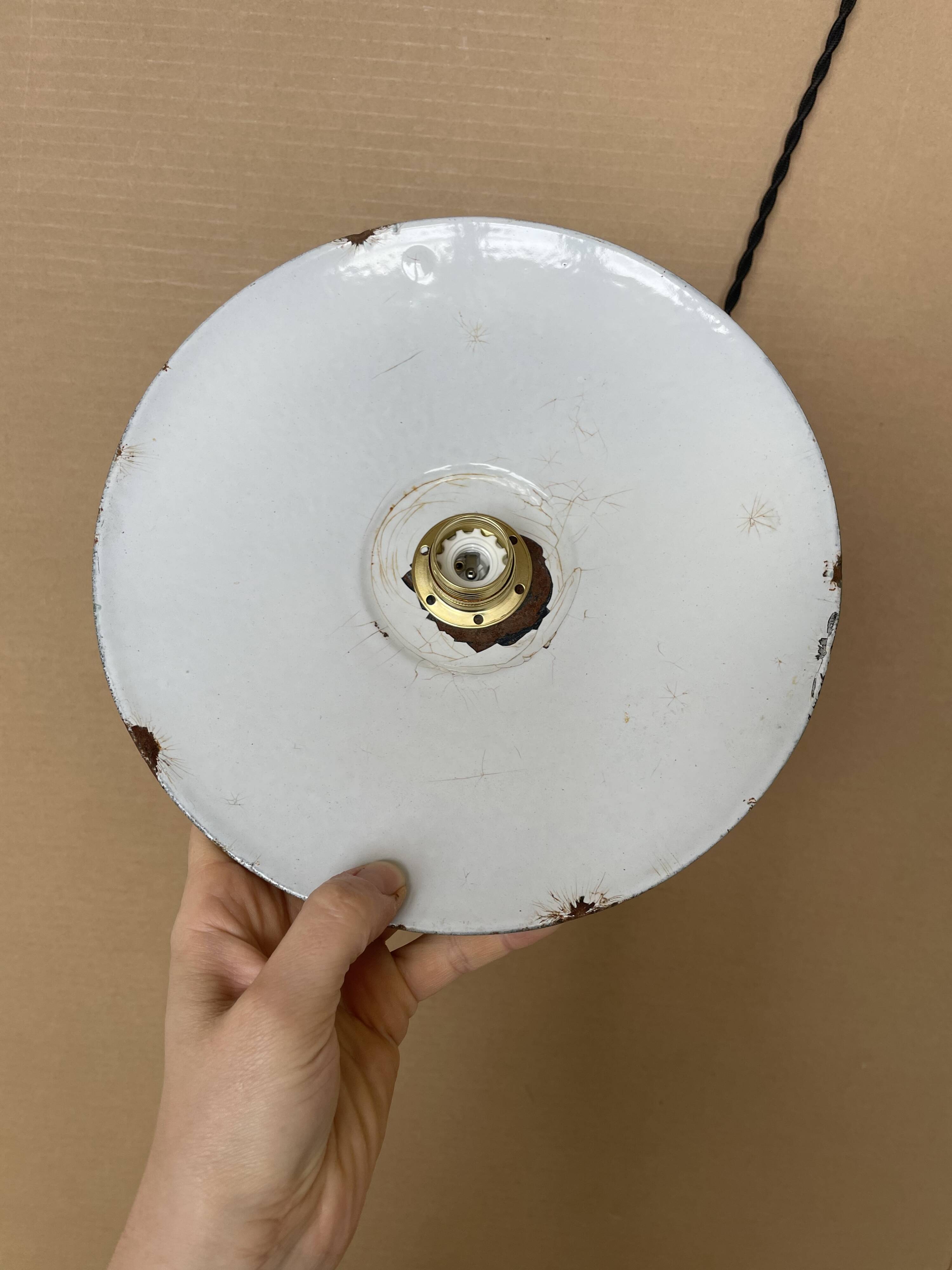 Old industrial pendant light