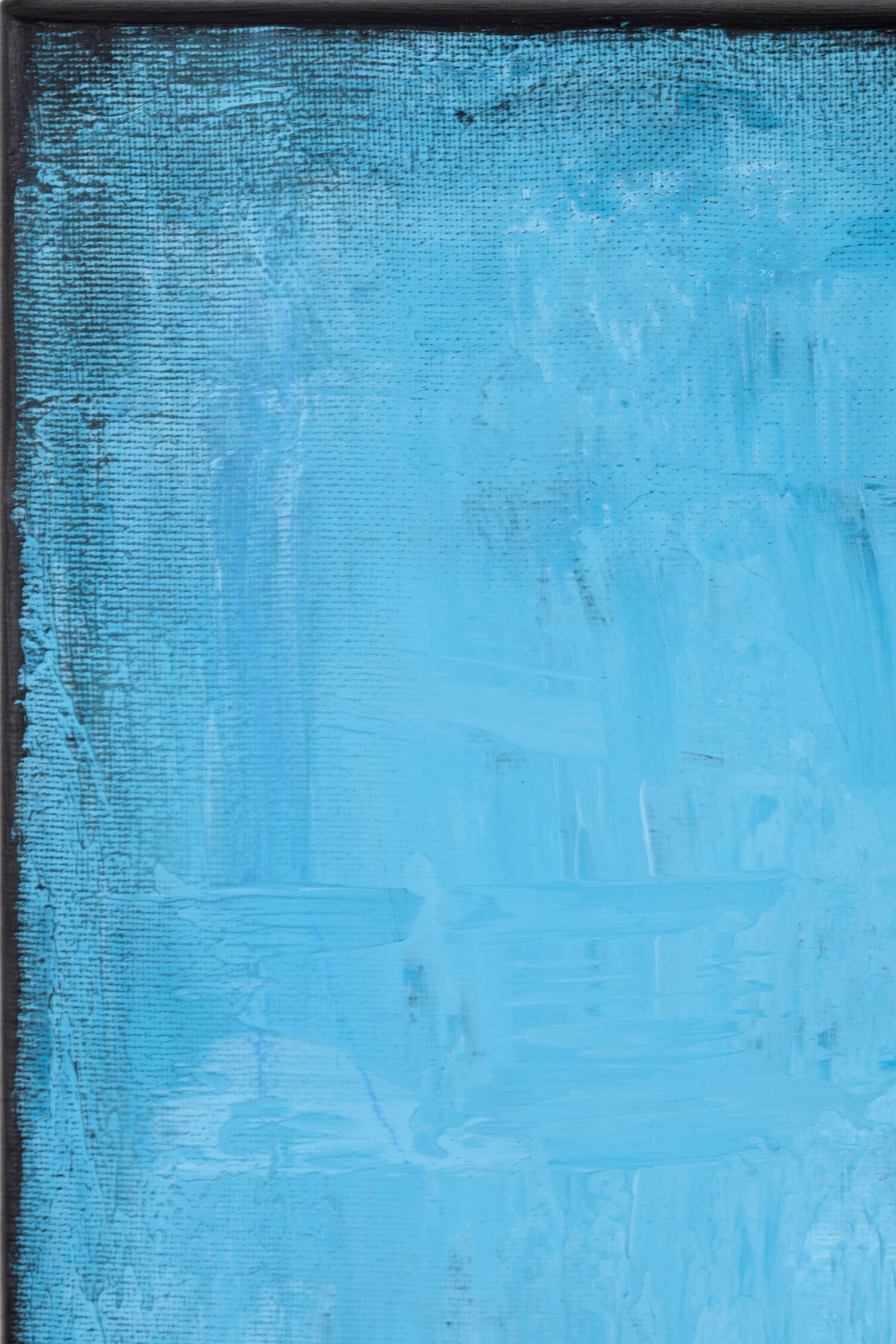 Blue and Red original minimalist abstract modern painting, stretched canvas