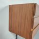 Scandinavian vintage teak and metal long sideboard, 60s