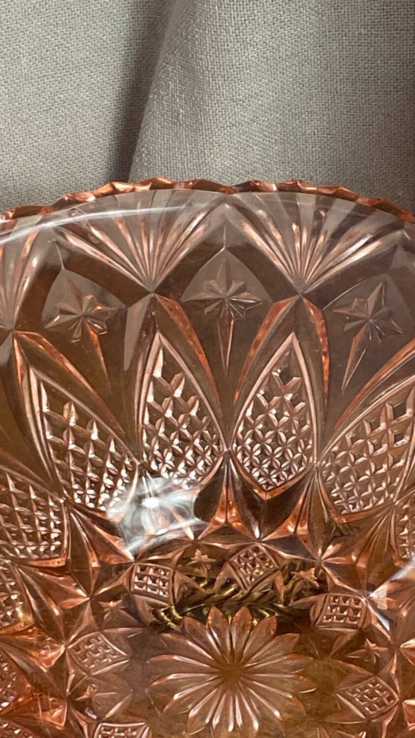Coupe en verre rose, Rosaline, Luminarc