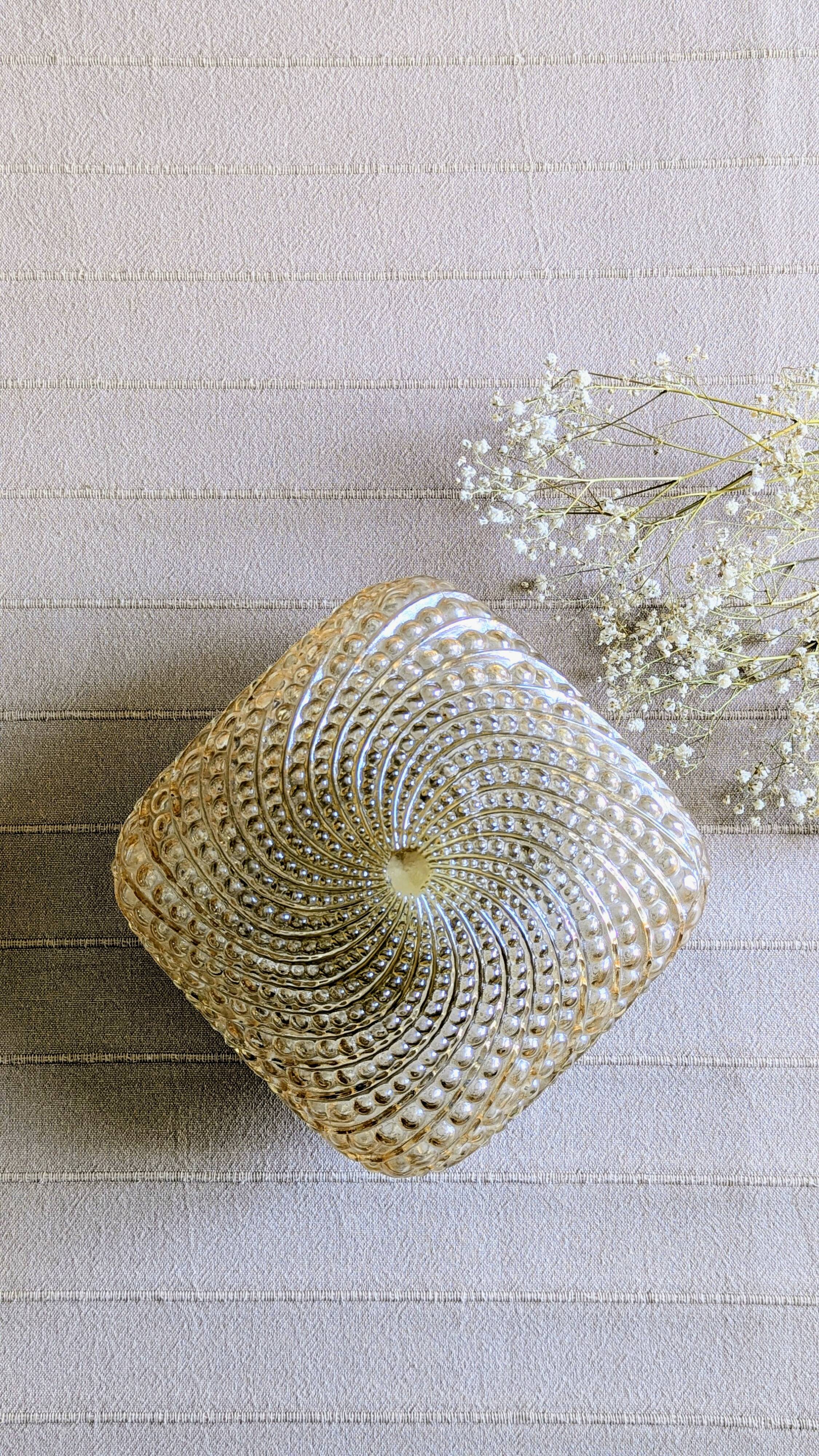 Plafonnier ambré vintage (L-0186)