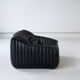 Cinna Ligne Roset Black Leather Armchair attributed to Annie Hieronimus, 1970s