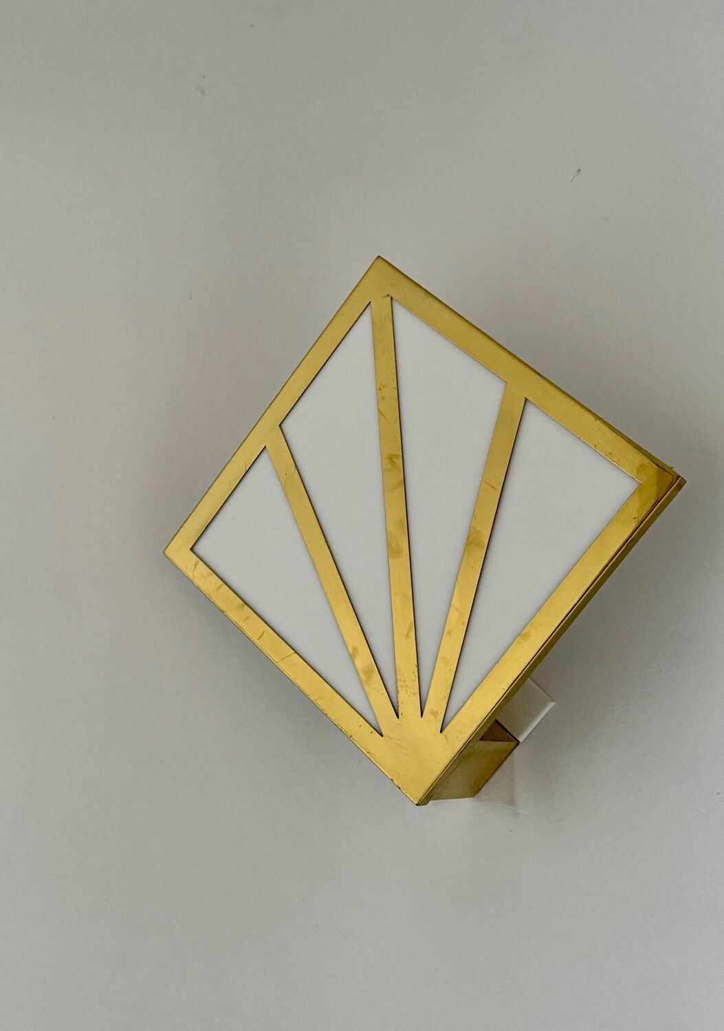 Art Deco wall sconces – gilded brass