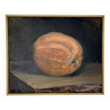 Vintage Still life with Pumkin oil Painting on Canvas signed R. Grinberg