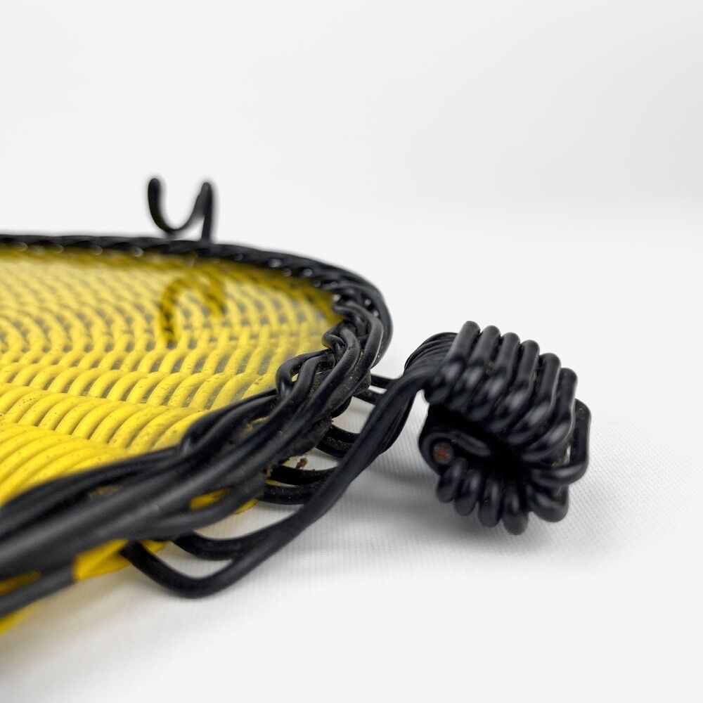 Serving tray glass and threads scoubidou 50s