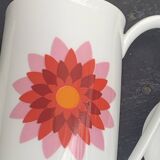 Arzberg Germany white porcelain coffee pot, numbered, designer motif