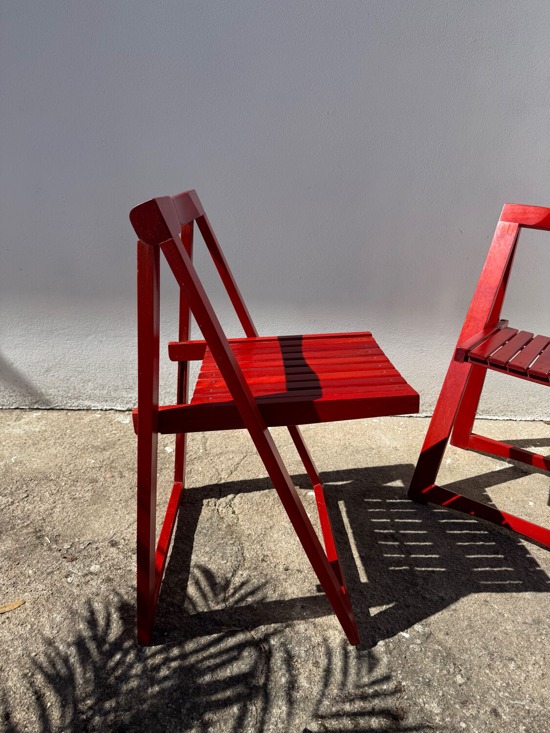 Aldo Jacober folding chairs from the 1970s.