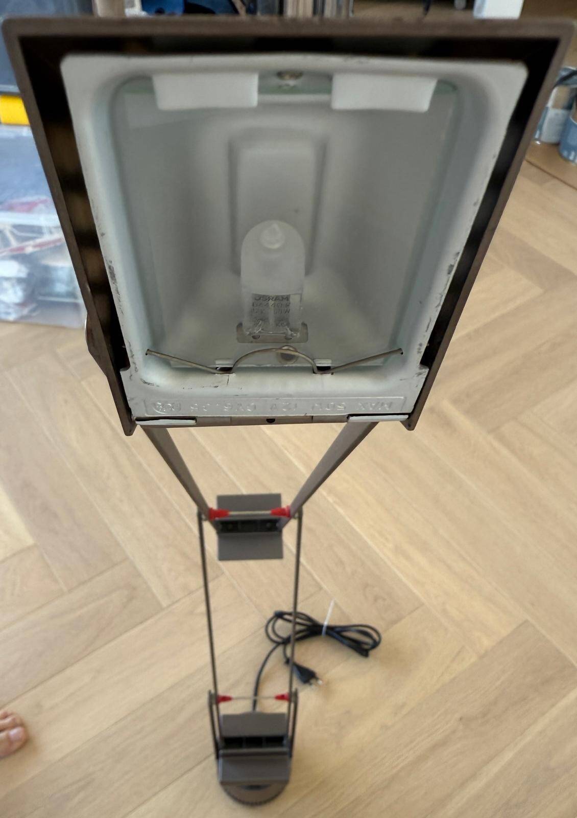 Tizio lamp by artemide in titanium