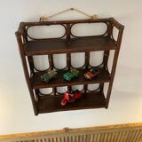 Rattan shelf