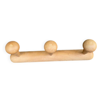 Solid wood coat rack