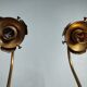 Pair of art deco lamps old gooseneck