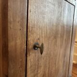 Old wooden bedside table