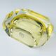 Original yellow Murano glass ashtray by Bucella Cristalli Murano, 1970s.