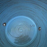 Glassed terracotta flower pot