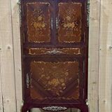 Louis XV cabinet in rosewood, oak and marble top, work from the 70s