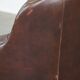 Fauteuil chesterfield anglais classique en cuir de vachette