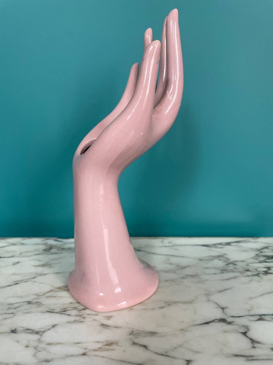 Handmade pink vintage soliflore ring sizer