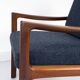 Fauteuils Senator en Teck et Laine par Ole Wanscher pour France & Søn, 1960s