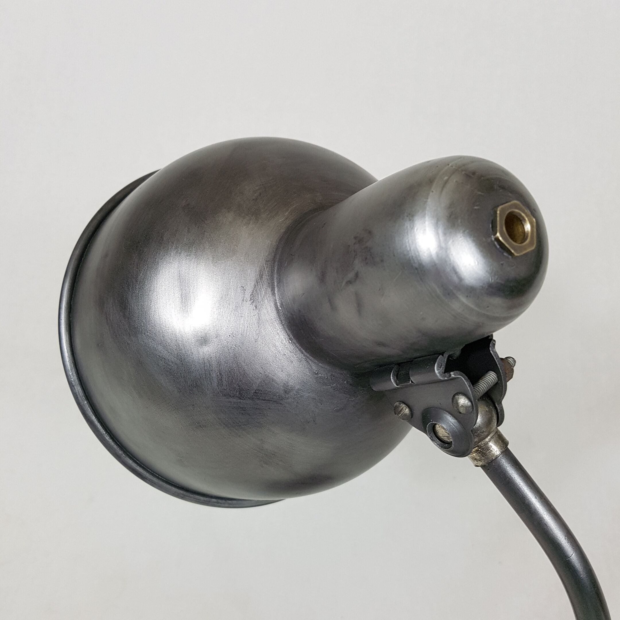 Lamp office hinged patella finish graphite