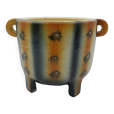 Accolay signed ceramic cache pot