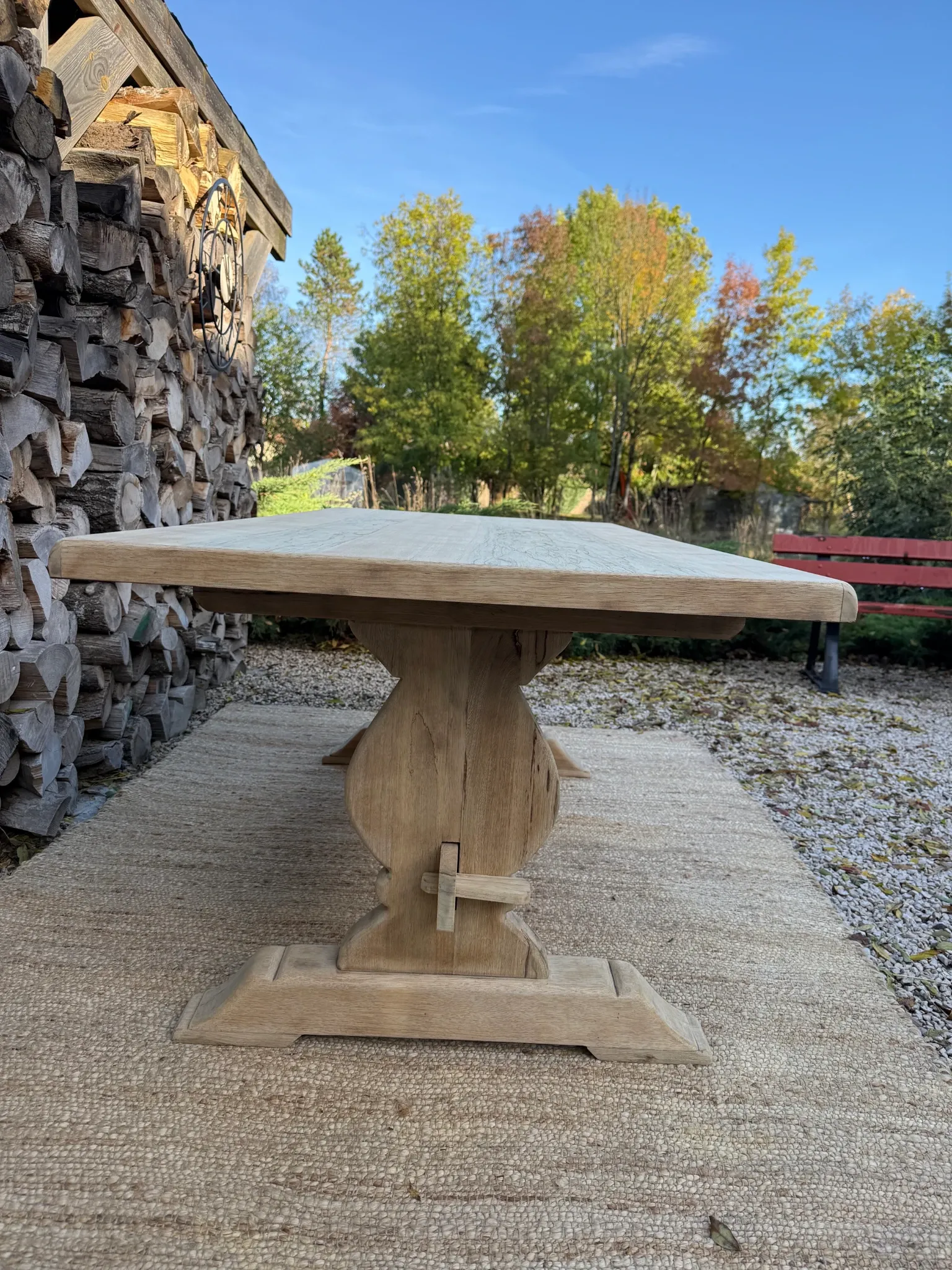 Table monastère 188cm frêne massif