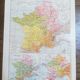 Ancienne carte de la Gaule de 1928