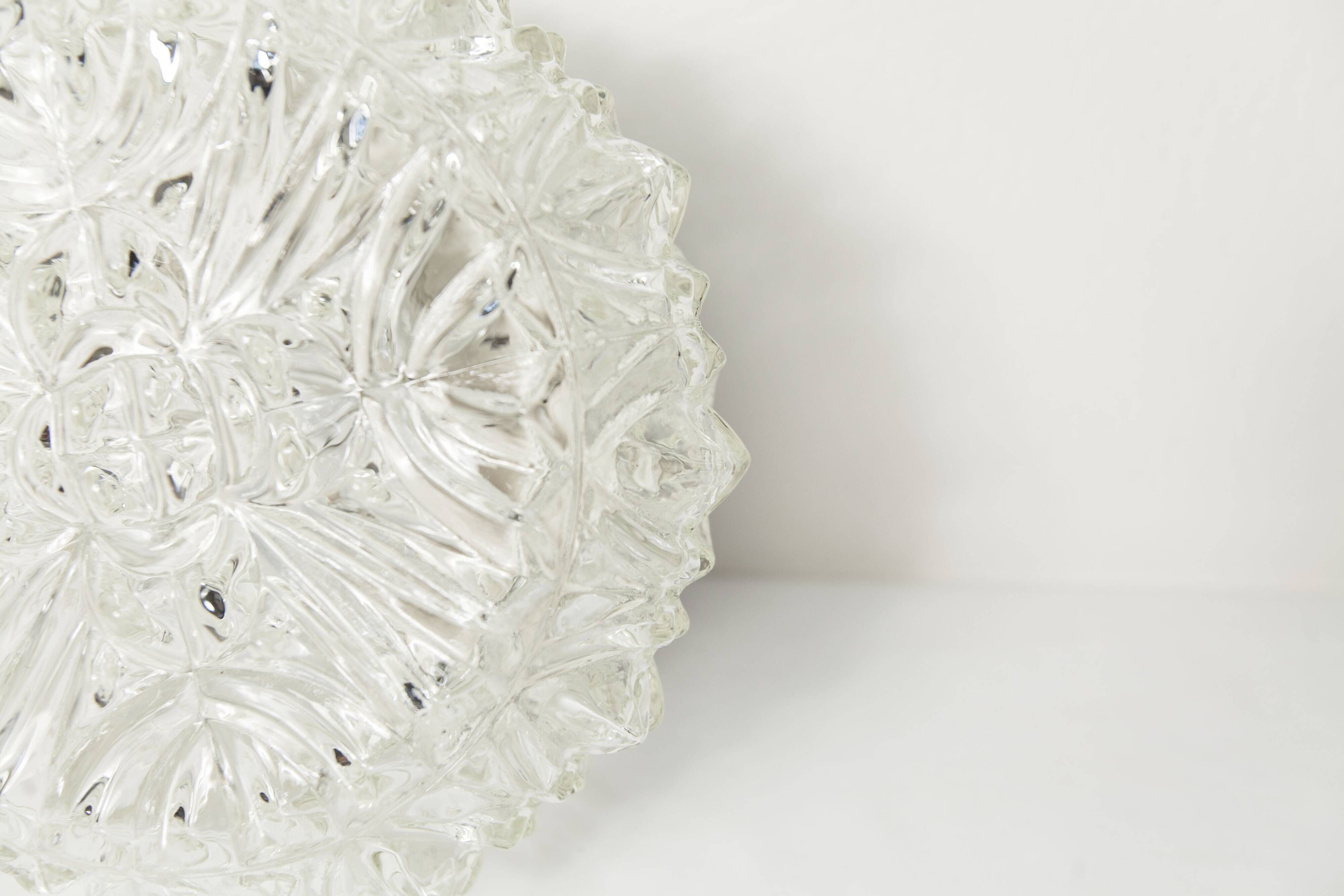 1960s floral round ceiling light