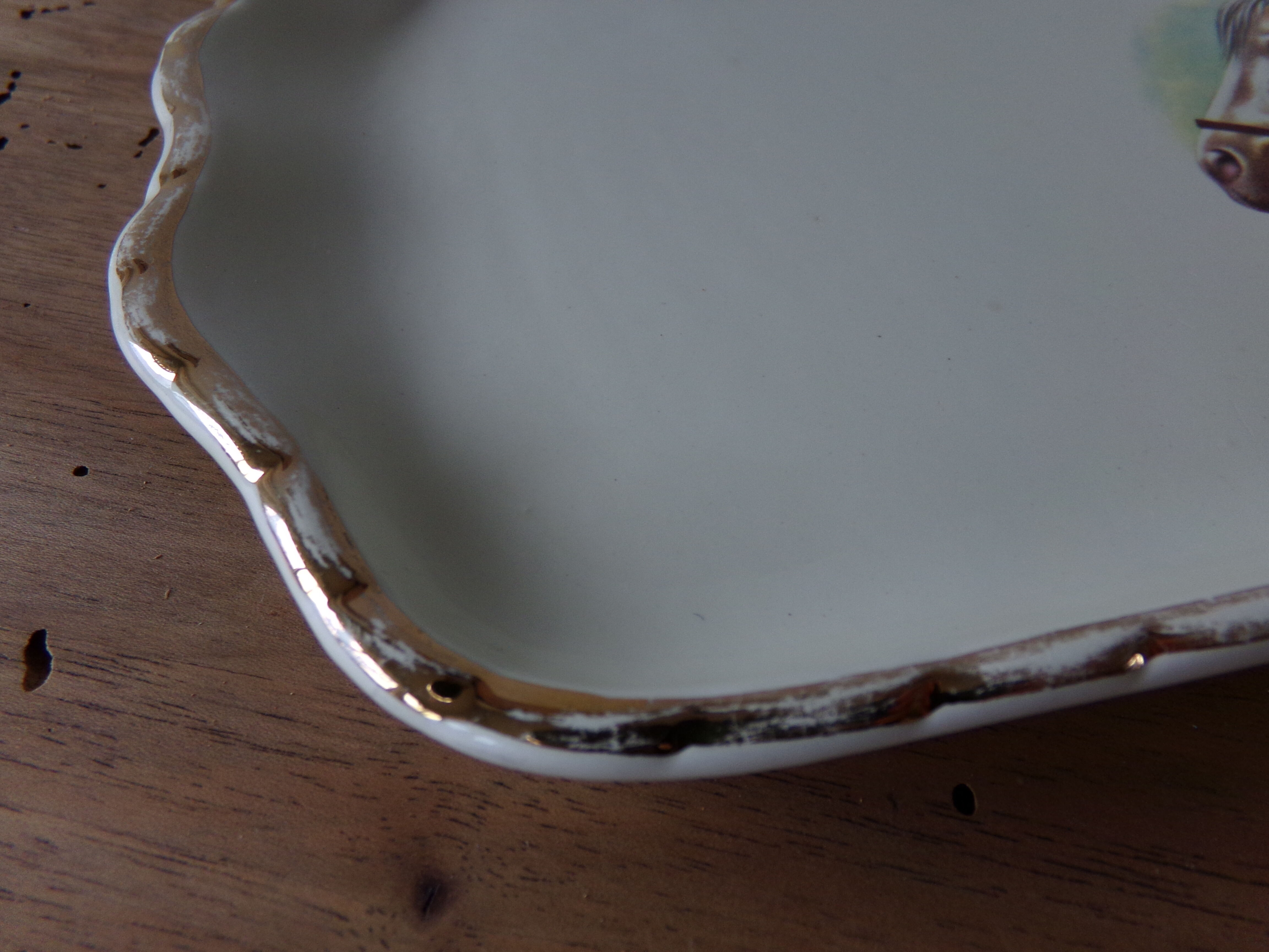 Cake dish platter in Salins earthenware