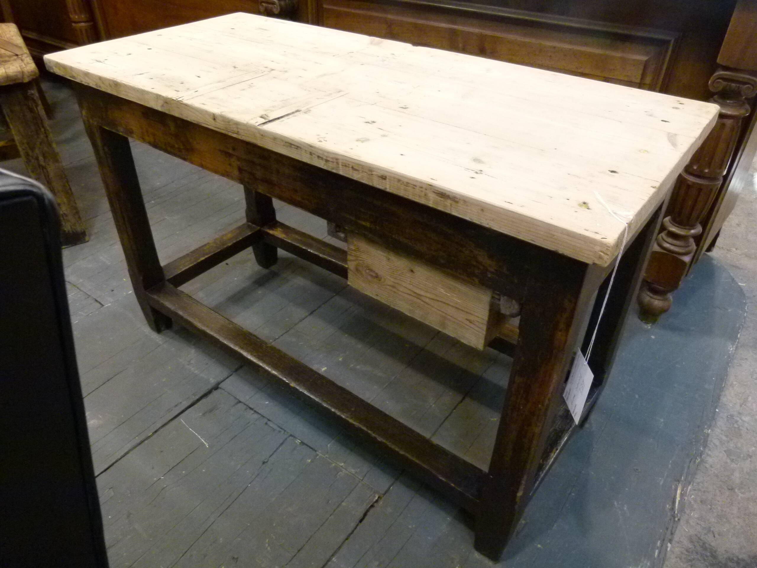 20th century solid wood industrial furniture