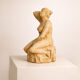 Sculpture en terre cuite – Femme nue assise 1980