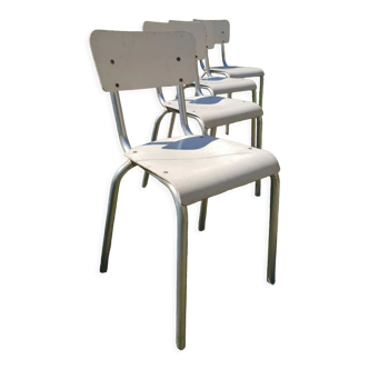 Série de 4 chaises modernistes 1930