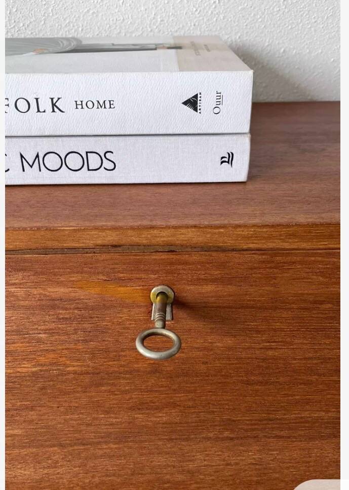 1960s teak secretary desk