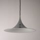 Silver metal pendant light by Bonderup & Thorsten