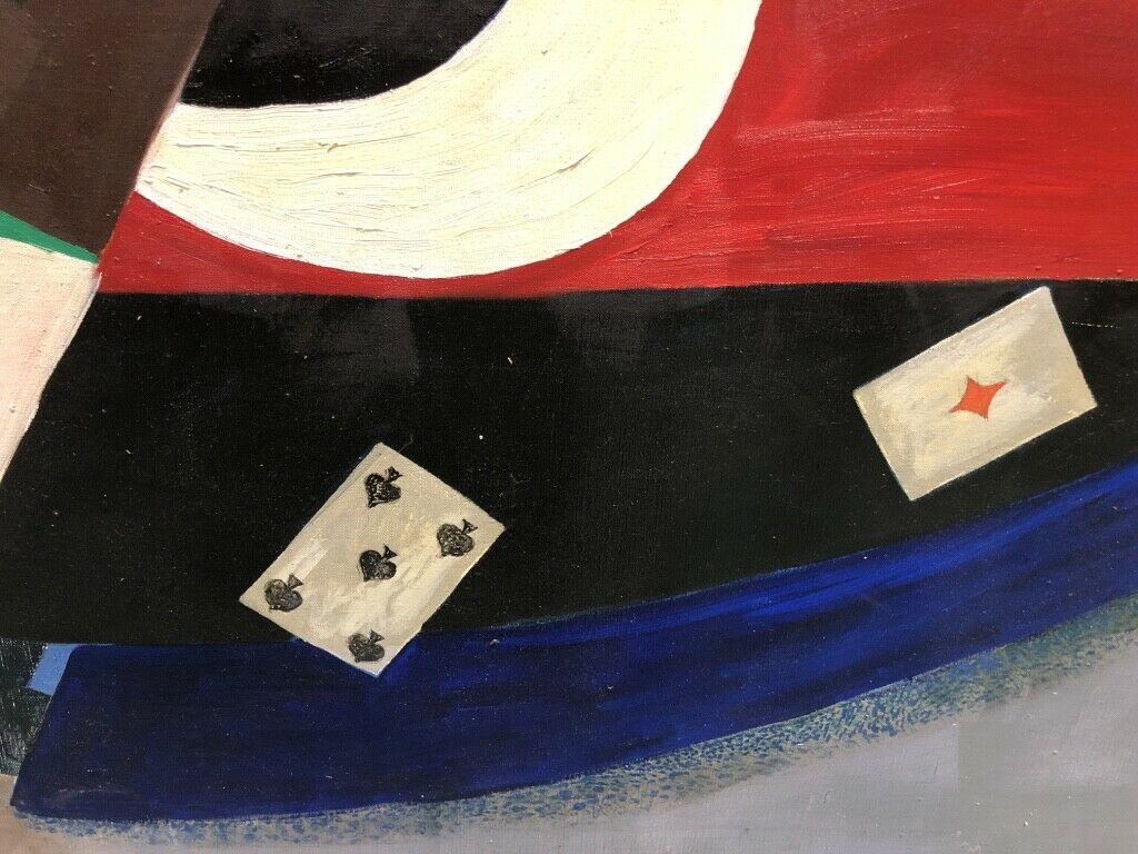 Large-format Cubist painting table 20th