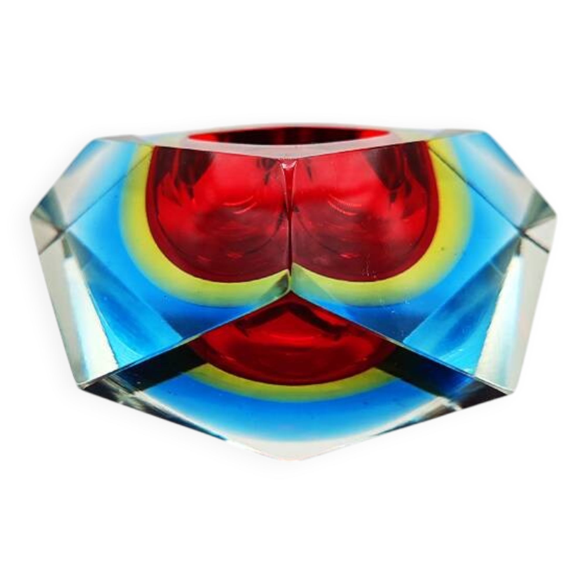 1960s  Ashtray or Catch-all in Murano Glass by Flavio Poli for Seguso.