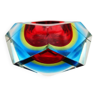 Cendrier ou vide-poches des années 1960 en verre de Murano par Flavio Poli pour Seguso.