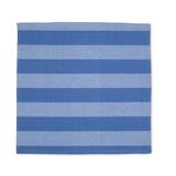 Set of 6 blue striped napkins