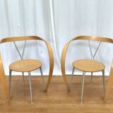 4 “Revers” chairs, ANDREA BRANZI for CASSINA, 90s design