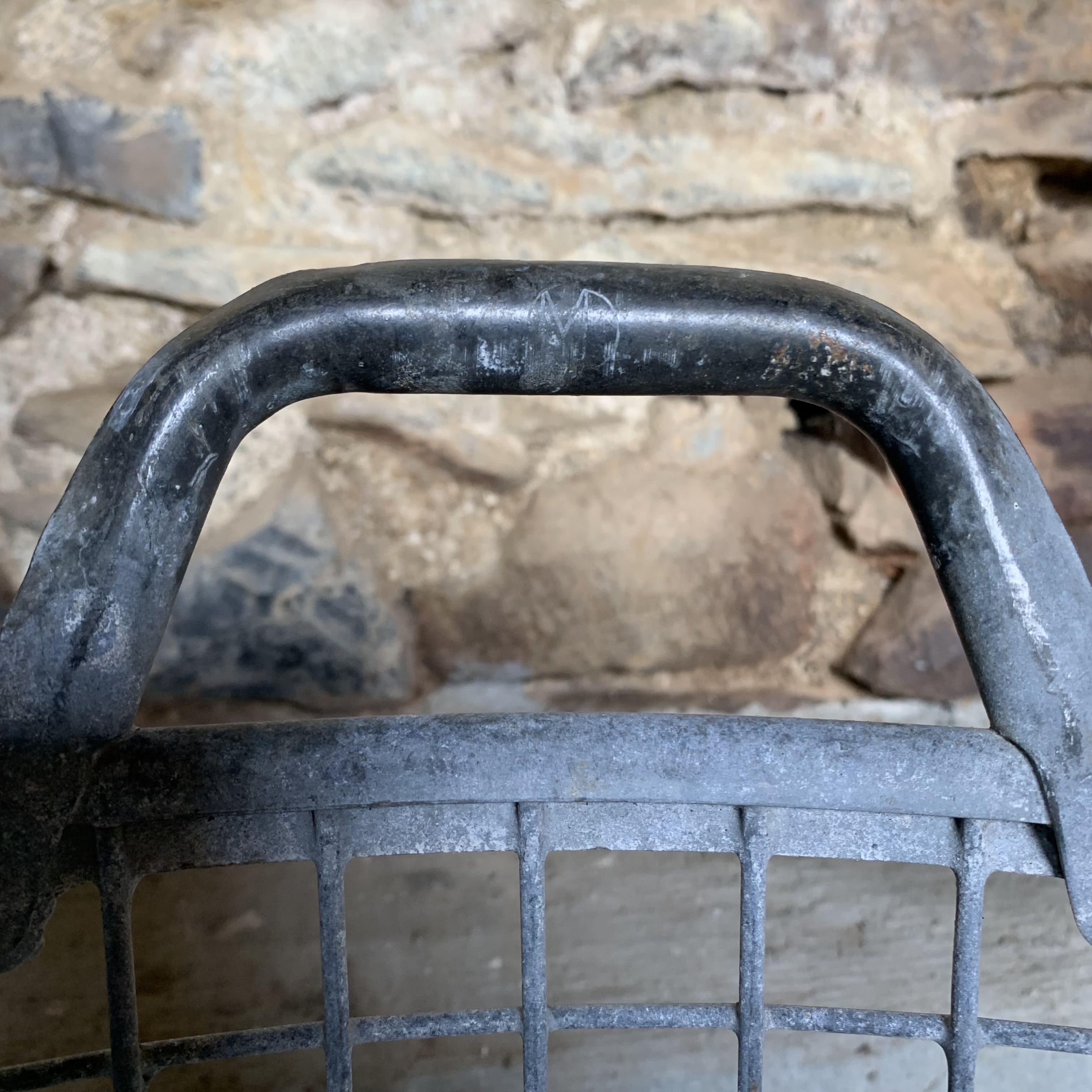 Metal basket, industrial style