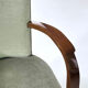 Pair of armchairs art deco 30/40 in wood and velvet