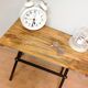 Wooden and metal side table industrial style 6070s
