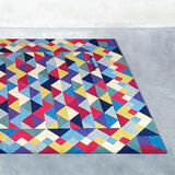 1980s Gorgeous Woolen Rug by Ottavio Missoni called "Pyramid. Limited edition
