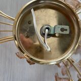 Large Single Pink Murano Flower Sconce 1980’s
