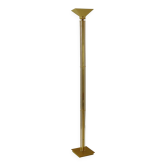 Hollywood Regency Brass Uplighter Floor Lamp by Baulmann, 1980s