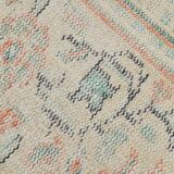 Tapis Oushak Vintage Corail Beige Pastel, 215x319 Cm