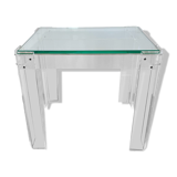 Plexi and glass end table