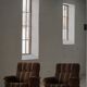 Modern Danish, a pair of lounge chairs in oak and wool, Henning Kjærnulf, 1960s.